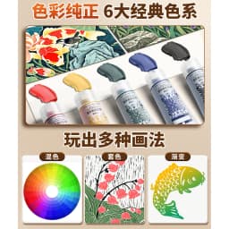 75ml Water-based Printmaking Ink for Printing on Paper or Cardboard with Linoleum,Wood or Soft Block Surfaces Plates or Polyfoam