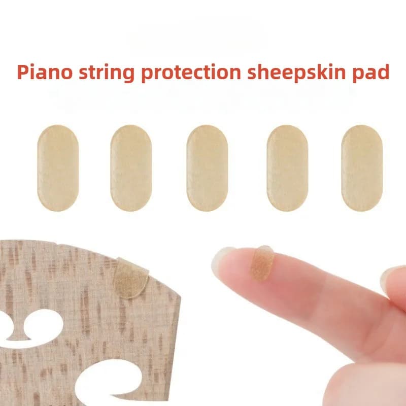 6pcs Sheepskin Protective Pad for String Instruments - Non-Slip Tuning, Durable Sheepskin Protective Pad for String Instruments