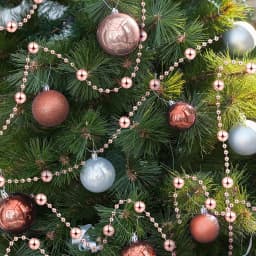 1 Piece (10m) Christmas Tree Beads Artificial Pearl Bead Garland Chain Plastic Bead Roll DIY Christmas Wedding Decoration Hangin