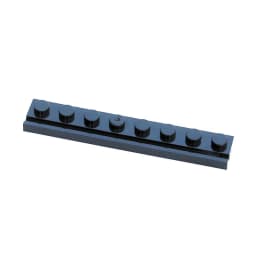 10PCS PLATE 1X8 WITH RAIL Compatible 4510 Plate Modified Self-Locking Bricks Building Blocks Toys Accessories