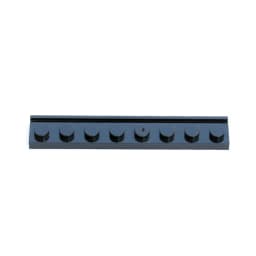 10PCS PLATE 1X8 WITH RAIL Compatible 4510 Plate Modified Self-Locking Bricks Building Blocks Toys Accessories