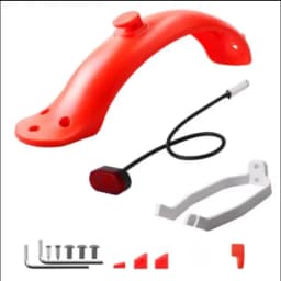 Rear Fender for Xiaomi M365 Pro Electric Scooter Short Ducktail Back Wing Taillight for Mijia Mi 3 1S Rear Mudguard Accessories