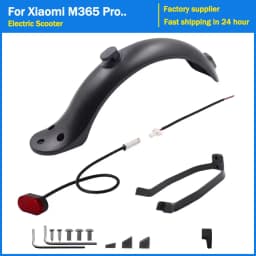 Rear Fender for Xiaomi M365 Pro Electric Scooter Short Ducktail Back Wing Taillight for Mijia Mi 3 1S Rear Mudguard Accessories