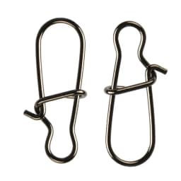 50pcs Stainless Steel Fishing Snap Hooked Snap Pin Fastlock Clip Accessories Tackle for Barrel Swivel Lure Hook