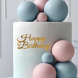 3pcs Glitter 'Happy Birthday' Cake Topper Set Golden Acrylic Decor Sticks Banner Sign for Party Anniversary Cake Decoration