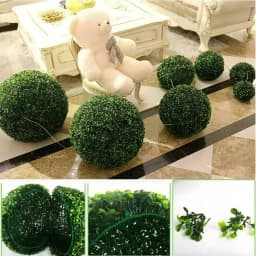 1pc Artificial Grass Topiary Balls Hanging Ball For Wedding Party Diy Hotel Home Yard Garden Decoration