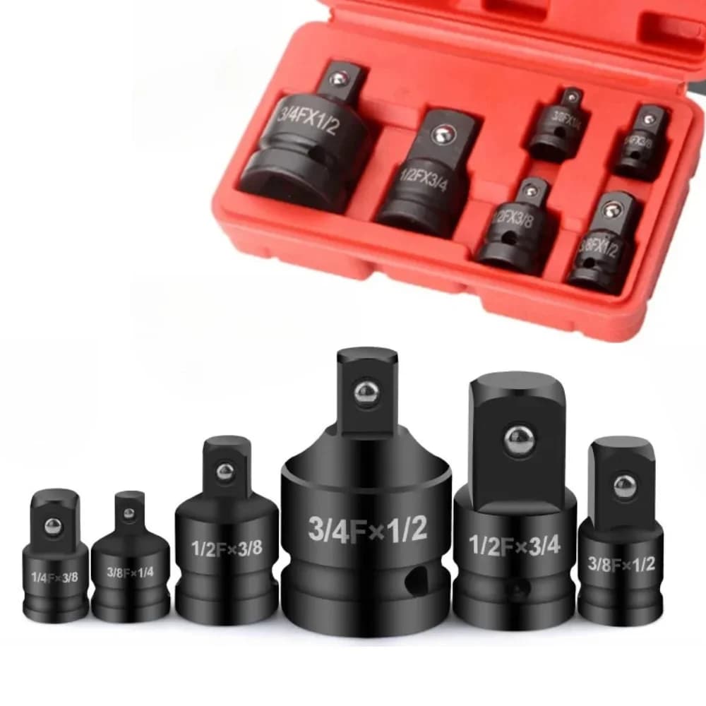 Socket Convertor Adaptor 1/2 To 3/8 3/8 To 1/4 3/4 To 1/2 Air Wrench Joints Ratchet Drive Adapter Socket Adaptor Repair Tools