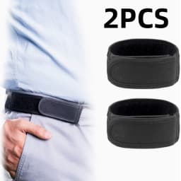 2pcs/1pc Buckle Free Waist Belts Men's Ultra-soft No Buckle Elastic Belts Fashion Comfortable Stylish Belt Loop Buckle-Free Belt