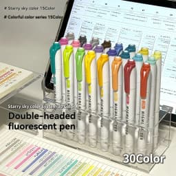 5/15PC Fluorescent Pen Set Student Marking Stroke Key Marking Pen High Beauty Color Handbook Pen Batch