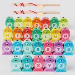 Kids Wooden Fishing Game Toy Gifts Early Education Alphabet Numeric Cognitive Toys Children Interactive Games Toys for Gifts