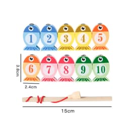 Kids Wooden Fishing Game Toy Gifts Early Education Alphabet Numeric Cognitive Toys Children Interactive Games Toys for Gifts