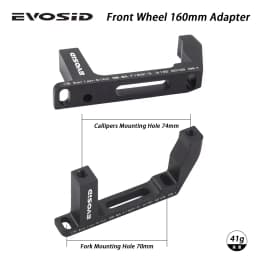 EVOSID Gravel Bike Flat Mount To Fost Mount Brake Adapter Front Rear 160mm Change Road Standard To MTB Specs Bicycle Accessories