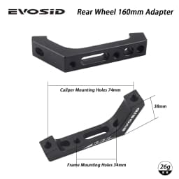 EVOSID Gravel Bike Flat Mount To Fost Mount Brake Adapter Front Rear 160mm Change Road Standard To MTB Specs Bicycle Accessories