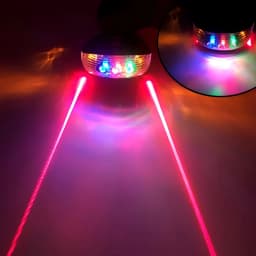 Bicycle Bike LED Lights Waterproof Cycling Taillight Safety Warning Taillight MTB Bike Rear Tail Lights 2 Lasers 5 LED