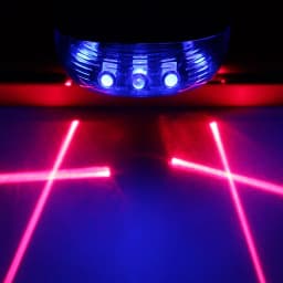 Bicycle Bike LED Lights Waterproof Cycling Taillight Safety Warning Taillight MTB Bike Rear Tail Lights 2 Lasers 5 LED