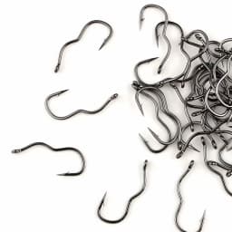 50 Pcs Durable Automatic Flip High Carbon Steel Fishhook With Eye Anti Slip Fishing Hook Sharp Barbed Fishing Tackle Accessories