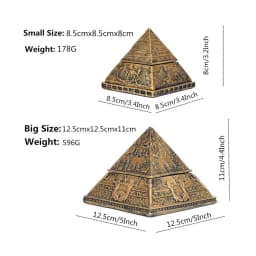 Ancient Egypt Pyramid Ornament Handicraft Resin Detachable Aromatherapy Candle Stand Pharaoh Mummy Travel Souvenir Mysterious