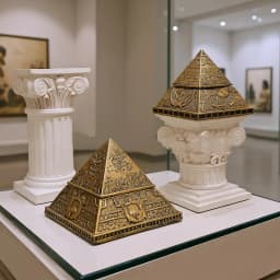 Ancient Egypt Pyramid Ornament Handicraft Resin Detachable Aromatherapy Candle Stand Pharaoh Mummy Travel Souvenir Mysterious