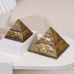 Ancient Egypt Pyramid Ornament Handicraft Resin Detachable Aromatherapy Candle Stand Pharaoh Mummy Travel Souvenir Mysterious