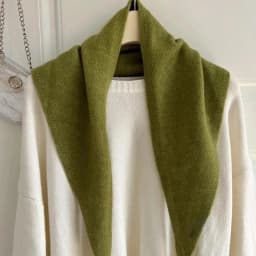 1PC Korean Style Wool Knitted Triangular Scarf Women Headscarf Knitted Scarf Multi-functional Warm Knitted Scarf