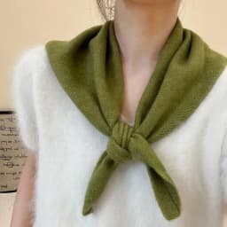 1PC Korean Style Wool Knitted Triangular Scarf Women Headscarf Knitted Scarf Multi-functional Warm Knitted Scarf