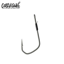 Cast&Catch 4PCS Barbed Flipping Hook For Soft Bait Bass Carp Freshwater Fishing Tackle