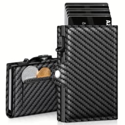 2025 New Fashion True Pickup Bag Automatic Pop up Metal Wallet RFID Anti theft Brush Large Capacity Card Clip for Men and Women