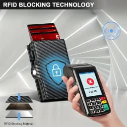 2025 New Fashion True Pickup Bag Automatic Pop up Metal Wallet RFID Anti theft Brush Large Capacity Card Clip for Men and Women