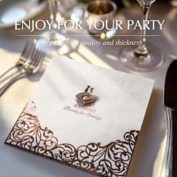 50/100 Pcs, Wedding Napkins Cocktail Beverage Napkins for Party Decorations, Cake Dessert Table Decorations Supplies