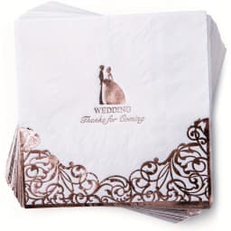 50/100 Pcs, Wedding Napkins Cocktail Beverage Napkins for Party Decorations, Cake Dessert Table Decorations Supplies