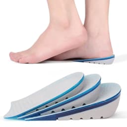 Silicone Gel Invisible Growing Heel 1-3cm Lift Soles High Quality TPE Heightened Insole Height Increase Half Shoes Pad Men Women