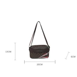 Casual Fashion Crossbody Large Capacity Small Square Bag Creative Shark Mouth Crossbody Bag Simple Coin Purse