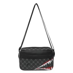 Casual Fashion Crossbody Large Capacity Small Square Bag Creative Shark Mouth Crossbody Bag Simple Coin Purse