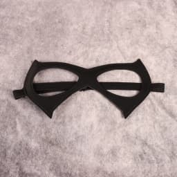 1pc Half Face Cat Eye Costume Mask Woman Black Leather Cat Mask Masquerade Mask For Halloween Party Cosplay