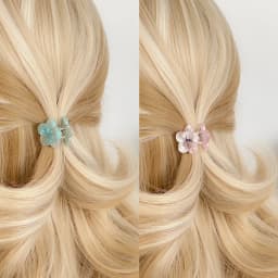 Korean Style Floral Acetate Mini Claw Clip for Women, Sweet Cute Resin Hair Clip, Shark Clip for Thin Hair and Bangs