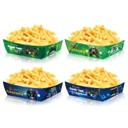 12/24/36PCS Video Game Disposable Paper French Fry Boxes Food Serving Trays Candy Snack Popcorn Box Birthday Party Favors Shower