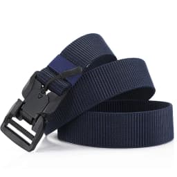 Man Belt Nylon Webbing Working Belt Casual Belt Men Magnetic Canvas Buckle Fabric Waist Belt Men's Trousers Waistband HB050
