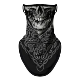 Bicycle UV Protection Face Mask Hiking Fishing Breathable Neck Cover Quick-drying Cycling Triangle Scarf Halloween 3D Skull Mask
