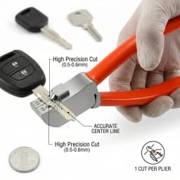 Key Cutter Hard Alloy Steel Key Cutter Machine Practical Keys Cutter Tool Multi-functional Keys Cutting Pliers for Vehicles Cars
