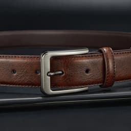 Men's Belt Boys Genuine Leather Belt Pin Buckle Belt Brown Middle-aged Youth Casual Trendy Men's Belt，Ideal for Gifting