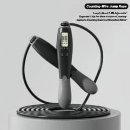 Steel Skipping Exercise Counting Jump Rope Adjustable Fitness Gym Training Home Equipment Sports