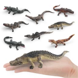 Realistic Plastic Alligator Sarcosuchus Boar Croc Crocodile Wild Animal Model Toy Figurines Party Favors Cake Toppers For Kids
