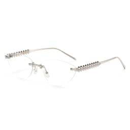 Cycling 1/2pcs Frameless Metal Cat Eye Fashion Sunglasses Triangle Rivets Personalized Women's Sunglasses Outdoor Travel Eyewear