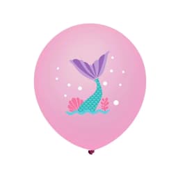 16pcs Mixed Mermaid Sea Life Animals Balloon 12inch Latex Balloon for Kids Girls Birthday Party Baby Shower Decoration