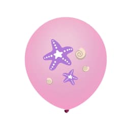 16pcs Mixed Mermaid Sea Life Animals Balloon 12inch Latex Balloon for Kids Girls Birthday Party Baby Shower Decoration