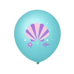 16pcs Mixed Mermaid Sea Life Animals Balloon 12inch Latex Balloon for Kids Girls Birthday Party Baby Shower Decoration