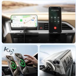 UYUXIO 15W Fast Charging Magnetic Wireless Car Charger Air Vent Car Mount Phone Holder for iPhone 17 16 15 14 13 Pro Max 12