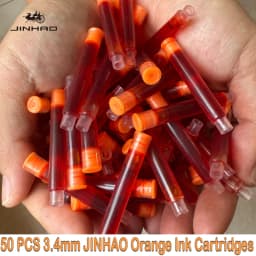 JINHAO 50/12 PCS 12 Colors 2.6mm/3.4mm Fountain Pen Ink Cartridges For Majohn Hongdian Ink School Office Supplies Stationery