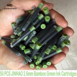 JINHAO 50/12 PCS 12 Colors 2.6mm/3.4mm Fountain Pen Ink Cartridges For Majohn Hongdian Ink School Office Supplies Stationery