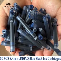 JINHAO 50/12 PCS 12 Colors 2.6mm/3.4mm Fountain Pen Ink Cartridges For Majohn Hongdian Ink School Office Supplies Stationery